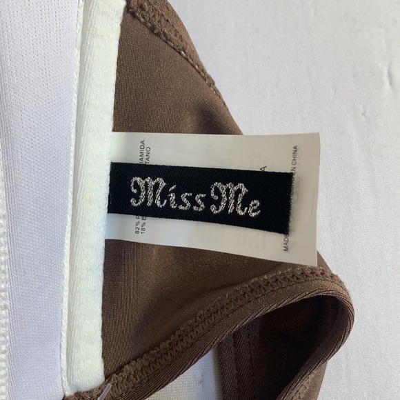Miss Me To Be Seen Swimwear Top Medium Mocha - Picture 9 of 12